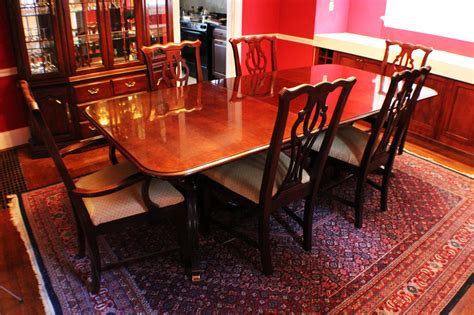 Thomasville Cherry Formal Dining Room Set Cherry Tables And Chairs Ebth