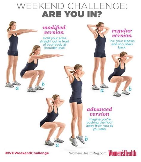 Wh Weekend Challenge Squats Do 3 Sets Of 10 Squats Health And Fitness