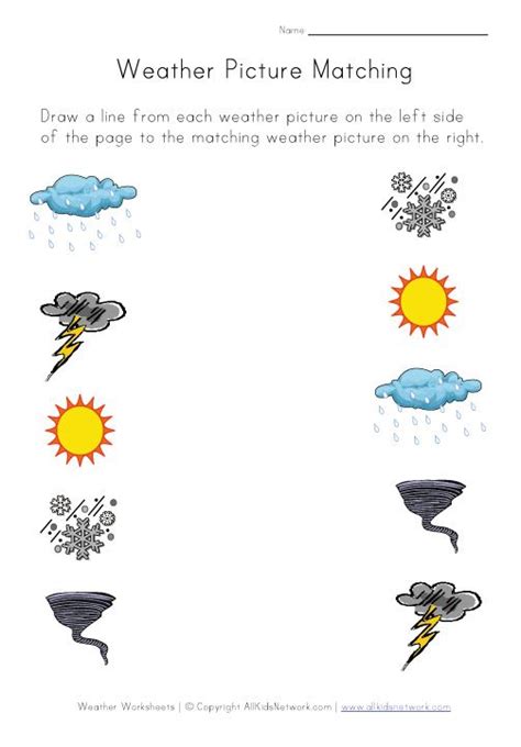 Types Of Weather Worksheets For Kindergarten Thekidsworksheet