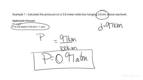How To Calculate Pressure On A Solid Object In The Atmosphere Physics