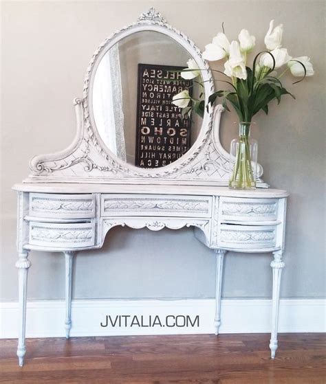 Because the vanity chair is used to beautify yourself for your busy day or for an evening out, our customers often choose a glamorous design that. Vintage MakeUp Vanity - Custom Order Hand Painted Make Up Vanity French Romantic (With images ...