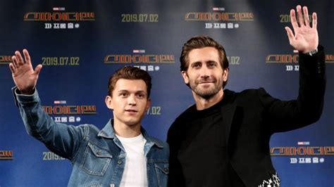 Heres Jake Gyllenhaal And Tom Holland Shirtless Because We Need A Win