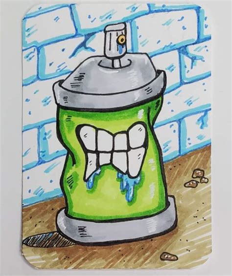 Graffiti Spray Can Drawing Tutorial And Ideas Art By Ro