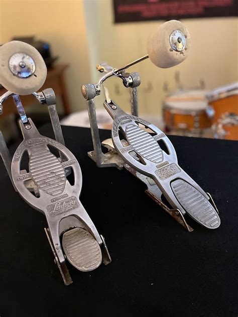 Ludwig Two Vintage S Speed King Bass Drum Pedals Reverb