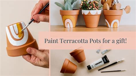 Paint Terracotta Pots To Make A Cute T Youtube