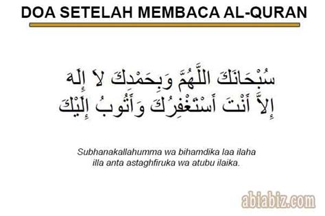 Doa Setelah Membaca Al Quran Sesuai Sunnah Dan Artinya 2024 Abiabiz Com