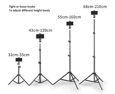 Tripod Stand 83 Inches 7 Feet 210cm For Mobile Camera And Light