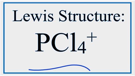 How To Draw The Lewis Structure For PCl4 YouTube
