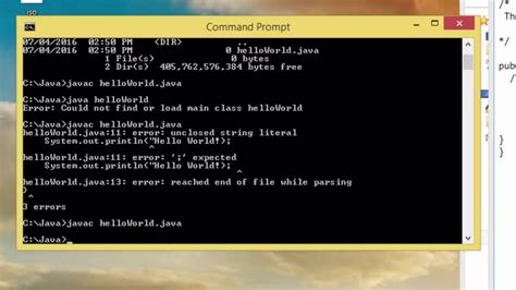 Java How To Run A Java Program On Command Line Cmd Youtube