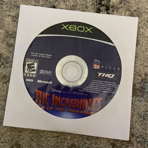 🔥 Incredibles Rise Of The Underminer Og Xbox 2005 Mint Disc Only See Descr 752919520475 Ebay