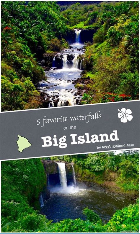 6 Favorite Waterfalls On The Big Island Descriptions Map Hawaii