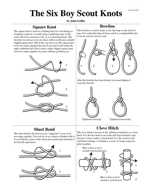 knot tying guide for camping yoiki guide