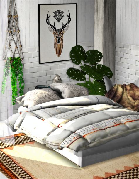Sims 4 Cc — Cherry Sims Pillowsblanket 3t4 Original Mesh