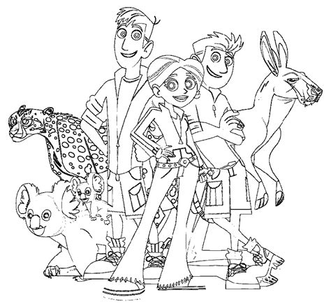 Wild Kratts Coloring Pages For Coloring Class Educative Printable