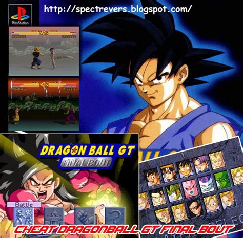(first db video game to be released in the u.s.) Cheat Dragon Ball GT Final Bout PS1 Unlock All Character - Spectrevers