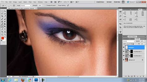 How To Add Makeup In Photoshop Youtube
