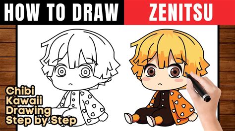 How To Draw Zenitsu Draw Chibi Zenitsu Step By Step Youtube