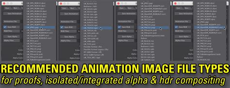 Recommended Animation Image File Types