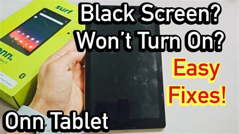 Onn Tablet 2022 Black Screen Wont Turn On Easy Fixes Youtube