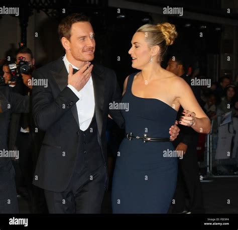 London Uk 18th Oct 2015 Kate Winslet And Michael Fassbender Attend The Steve Jobs Premiere