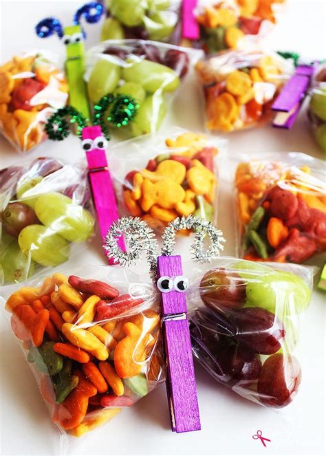 Preschool Such A Fun Edible Craft Idea For Kids Butterfly Snack Bags