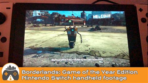 Borderlands Game Of The Year Edition Switch Handheld Footage Youtube