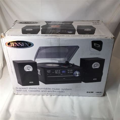 Jensen 3 Speed Stereo Turntable With 3 Cd Changer And Dual Cassette