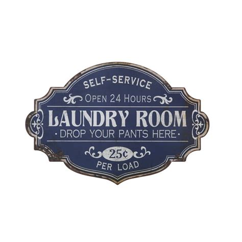 Vintage Metal Laundry Room Wall Sign With Distressed Finish Walmart