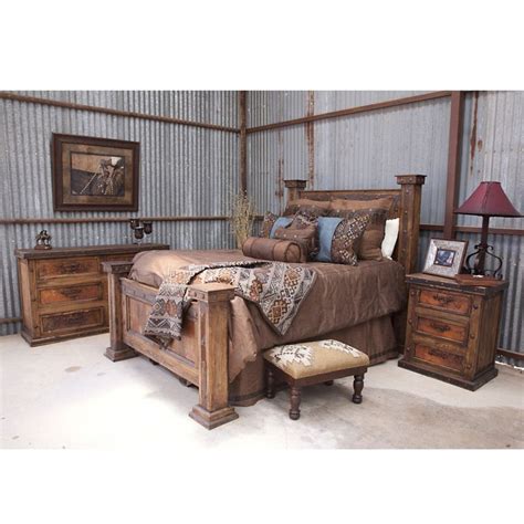 Farmhouse beds and bed frames. Cool bedroom for a "country house" or guest house ...