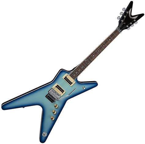 Dean Ml 79 F Bb Ml 79 Floyd Series 6 String Rh Electric Guitar Blue