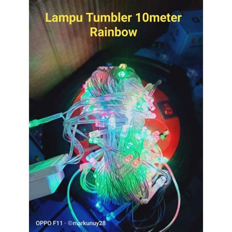 Jual LAMPU TUMBLER RAINBOW WARNA WARNI LAMPU HIAS NATAL Led Meter Tumblr Shopee