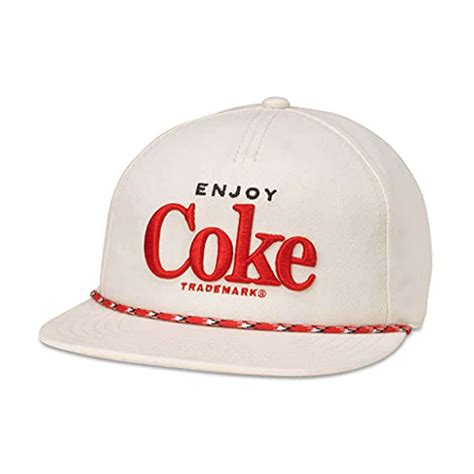 Coca Cola Hats Ivory Snapback Rope Hat Official Coke License