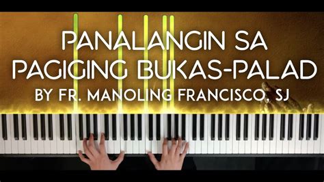 Mass Song Panalangin Sa Pagiging Bukas Palad Francisco Sj Piano Cover With Sheet Music Youtube
