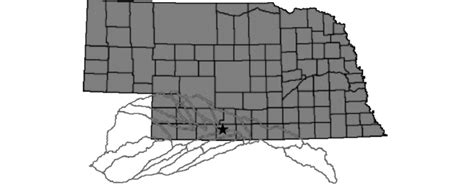 Map Showing The Wetland Study Site Star In Southwest Nebraska