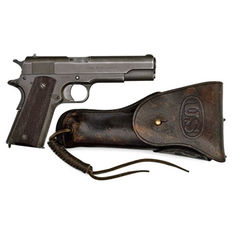 Wwi Colt 1911 Semi Auto Pistol With Holster Cowans Auction House
