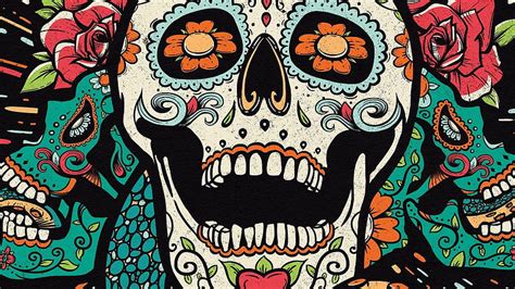 Top 103 Sugar Skull Wallpaper For Walls