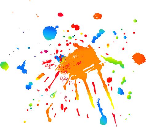 Rainbow Paint Splatter White Background Wallpapers Gallery Images