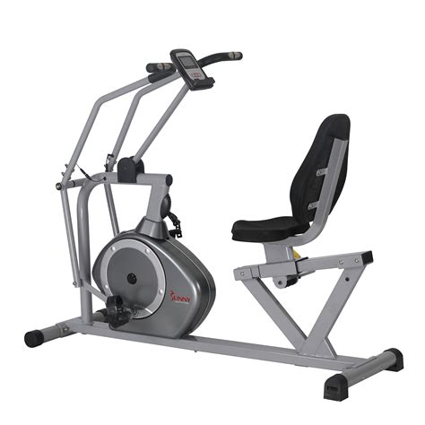The magnetic resistance gives this recumbent bike a smooth realistic feeling while pedaling. Sunny Health & Fitness Magnetic Recumbent Exercise Bike, 350lb High Weight Capacity, Cross ...