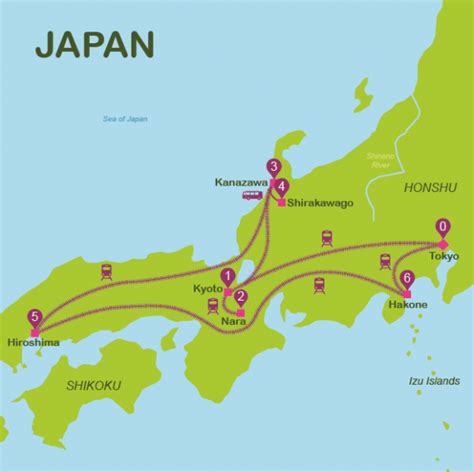 Touristic Map Of Japan Plan A Trip To Japan In 13 Days Way Away