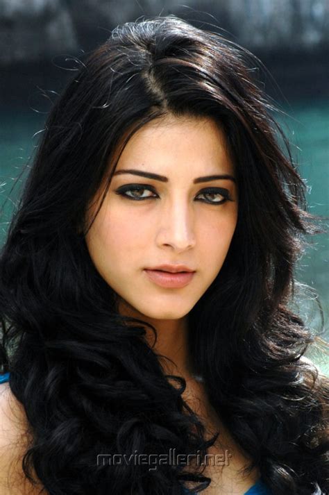 shruti hassan hottest photos in blue dress at beach new movie posters