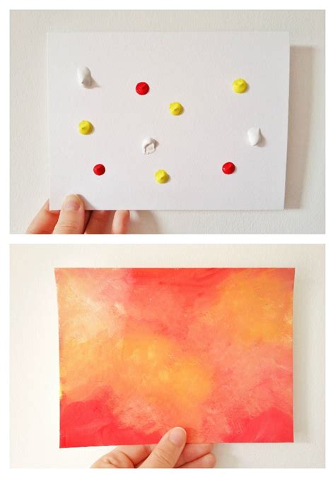 Easy Abstract Acrylic Painting Diy Birch And Button