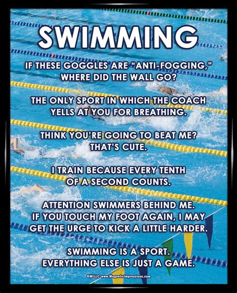 Swimming Meet 8x10 Sport Poster Print Så Sant Och Inspiration