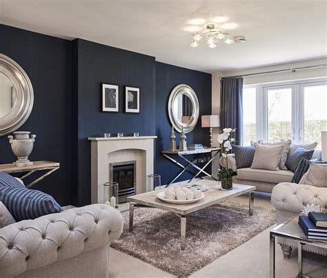 inspiring blue living room design ideas blue walls living room