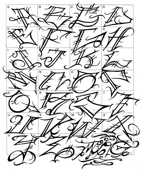 Cool Font Graffiti Alphabet Letters Cool Fonts Alphabet Df