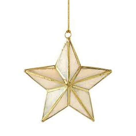 Star Shaped Christmas Ornament Brass Elenfhant