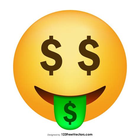 Money Mouth Face Emoji Vector The Incredibles Emoji Emoticon