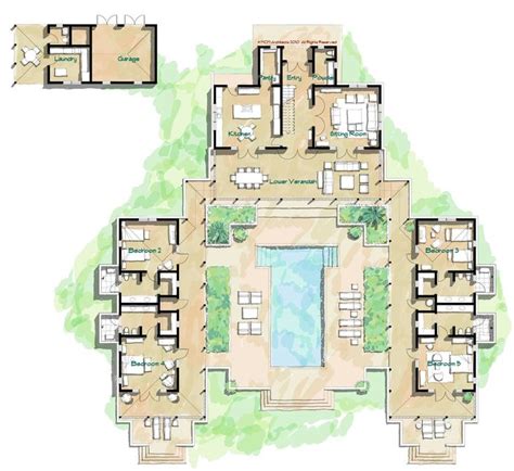 Spanish Hacienda Floor Plans With Courtyards Floorplansclick