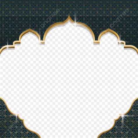 Gambar Bingkai Islamic Emas Yang Elegan Png Islam Png Perbatasan