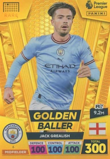 Panini Adrenalyn Xl Premier League 2023 Golden Baller Jack Grealish Uk Toys And Games