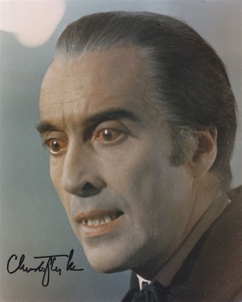 Lee Christopher Signed Autograph 8 X 10 Color Still As Dracula